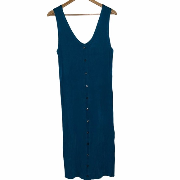 Rachel Roy Ribbed Bodycon Sleveless Sweater Dress - Picture 6 of 14